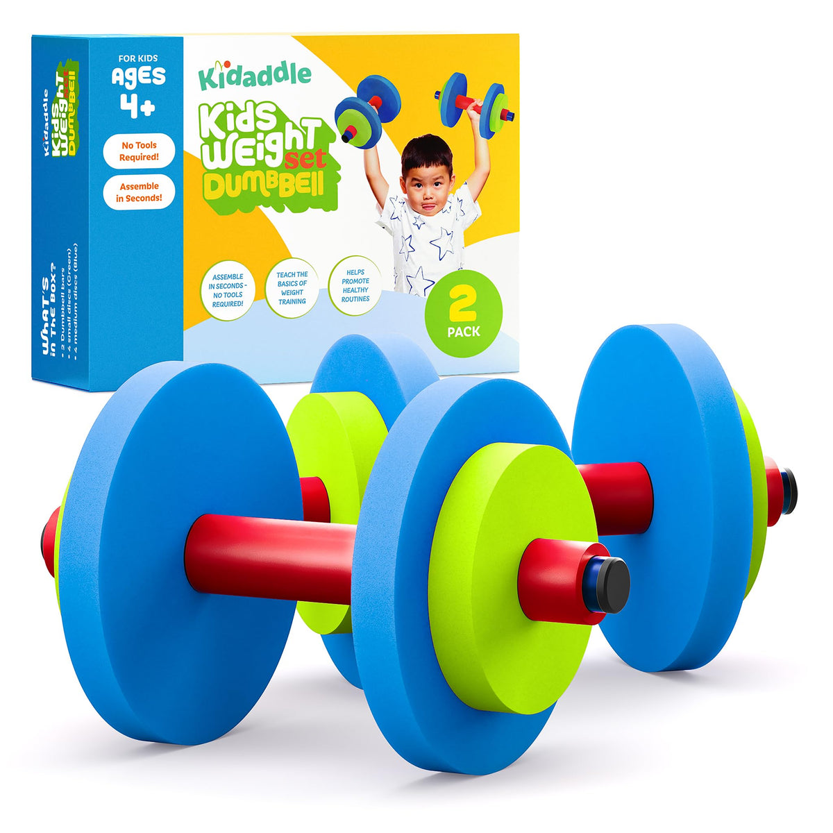 Modern Innovations Dumbbells / Multicolored / 5.5” L x 5.5” W x 10.6” H. Categories