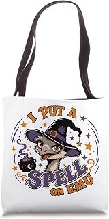 I Put A Spell On Emu Funny Halloween Pun Tote Bag