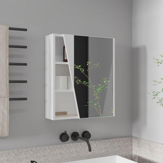 Quintana Medicine Cabinet with Mirror by Tuhome – Engineered Wood, White, Model GLB11585