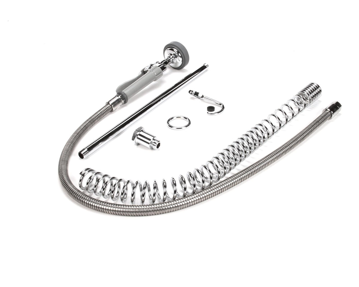 Pre-Rinse Spring Action with Riser by T&S Brass – not_applicable, 1.0 load, Brass, White, Model B-0133-LB