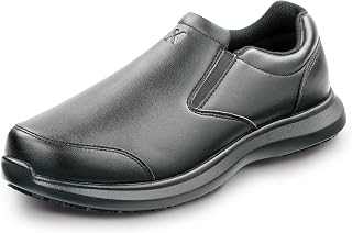 SR Max Womens Black Saratoga MaxTrax Soft Toe SRO Slip-On Oxford