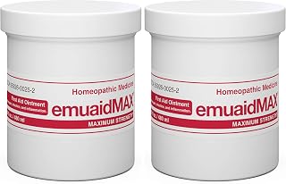 emuaid EMUAIDMAX Eczema Ointment, Maximum Strength Soothing Relief for Eczema, Psoriasis, Athlete’s Foot, Jock Itch, Rashes, Itchy, Dry, Irritated Skin and Minor Skin Irritations, 16oz (Pack of 2)