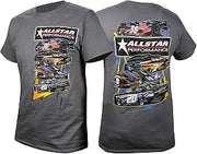 Allstar T-Shirt - Charcoal Gray - Allstar Circle Track Design - Medium - Each