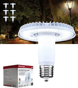 Satco S13149 36/45/60W LED HID Replacement Corncob, CCT Selectable 3000K-5000K, EX39 Extended Mogul Base, Ballast Bypass Type B, 120-277V, 5220-9600 Lumens, Enclosed Fixture Rated, Base Down (6 Pack)
