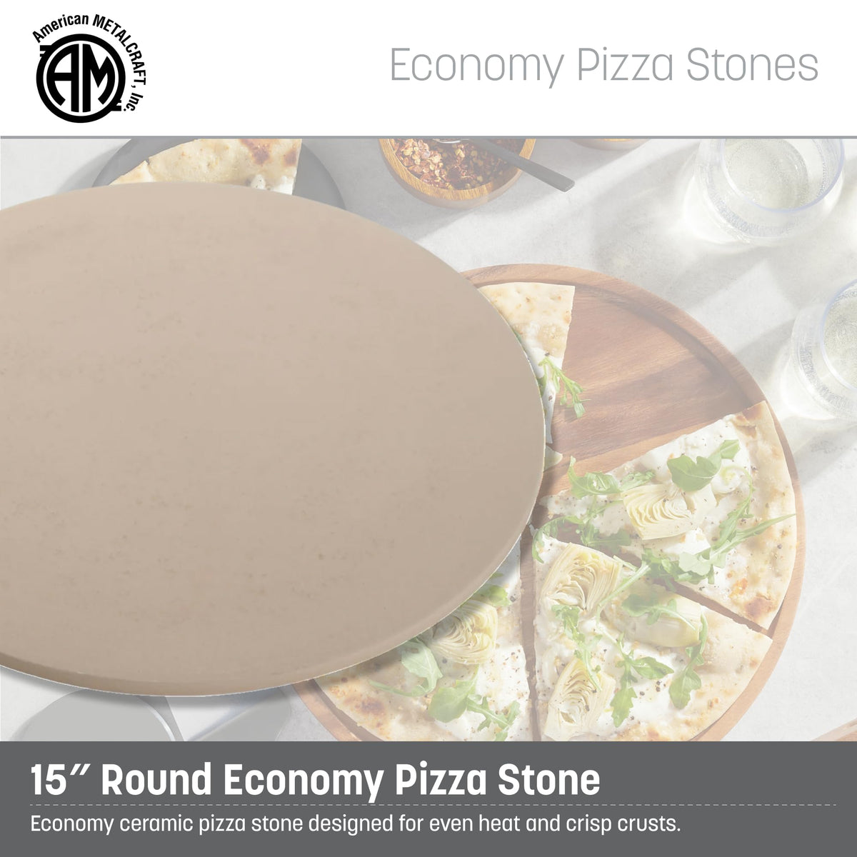 American Metalcraft ['15 Inches'] / Cream / 1 Pizza Pans & Stones