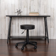 Adjustable Ergonomic Stool by Flash Furniture – Set of 1, Polyurethane, Black, Model CH-82042-3X01-GG