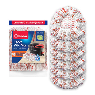 EasyWring Deep Clean Refill 6 - Pack by O-Cedar – 1 Count (Pack of 6), White, Pack of 6