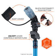 Chill-Its 5053 Replacement Mouthpiece for Hydration Bladder by Ergodyne – 34% POM, 22% ABS, 25% TPU, 19% Silicone, Blue, Model 13053