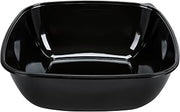 Sabert 320 oz/20 lb Black, PET Plastic Large Square Thermo-formed Catering Serving Bowl | 25/Case