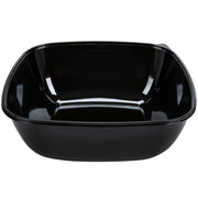 Sabert 320 oz/20 lb Black – PET Plastic Large Square Thermo-formed Catering Serving Bowl | 25/Case