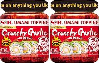S&B Umami Topping Garlic Spicy, 3.88 Oz (Pack of 2)