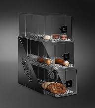 Rosseto BD143 Mosaic Narrow 3 Drawers Black Matte Bakery