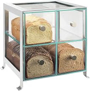 Soho 4 Drawer Bread Case Color: Silver