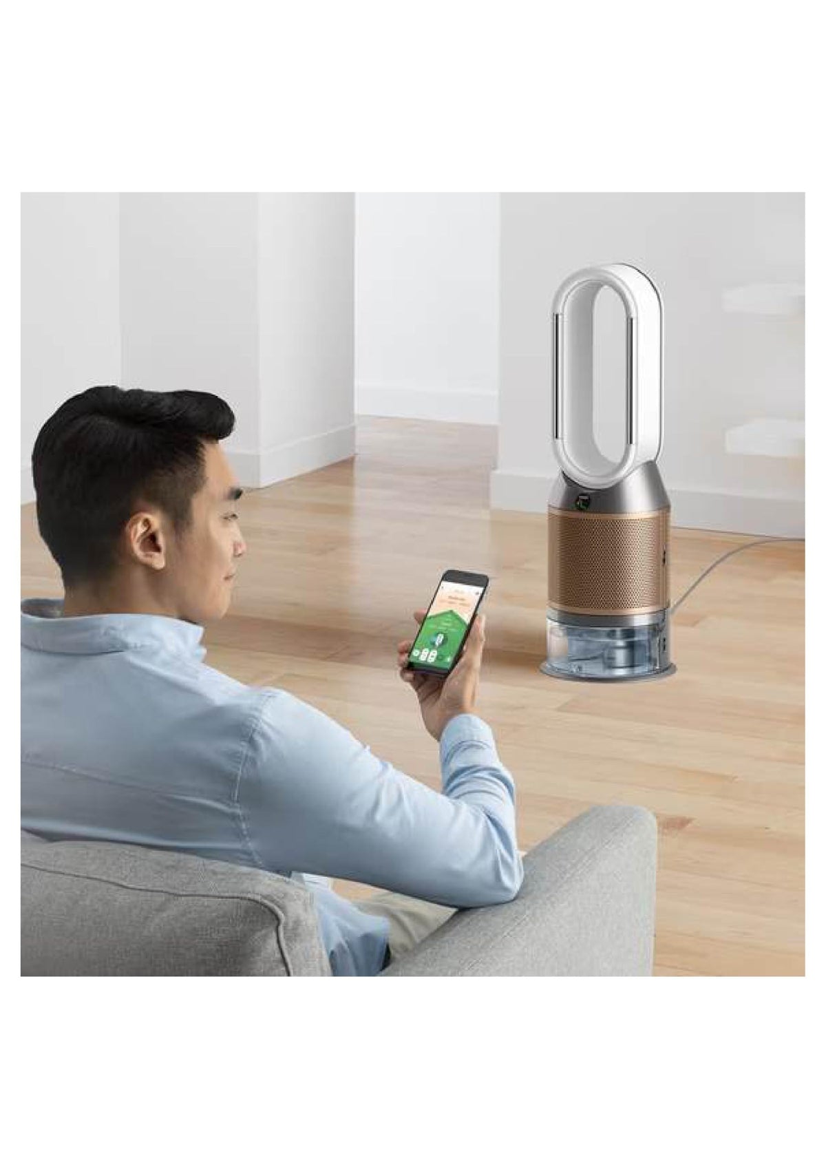 Purifier Humidify+Cool Formaldehyde™ PH04 (Renewed) by Dyson – Large, White/Gold, Model 369207-01-cr