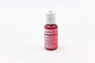 Chefmaster Airbrush Food Color 0.67 Ounce, Metallic Red