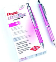 Pentel 0.7 mm Tip "EnerGel Sterling Black Ink" Pen - Pink (Pack of 12)