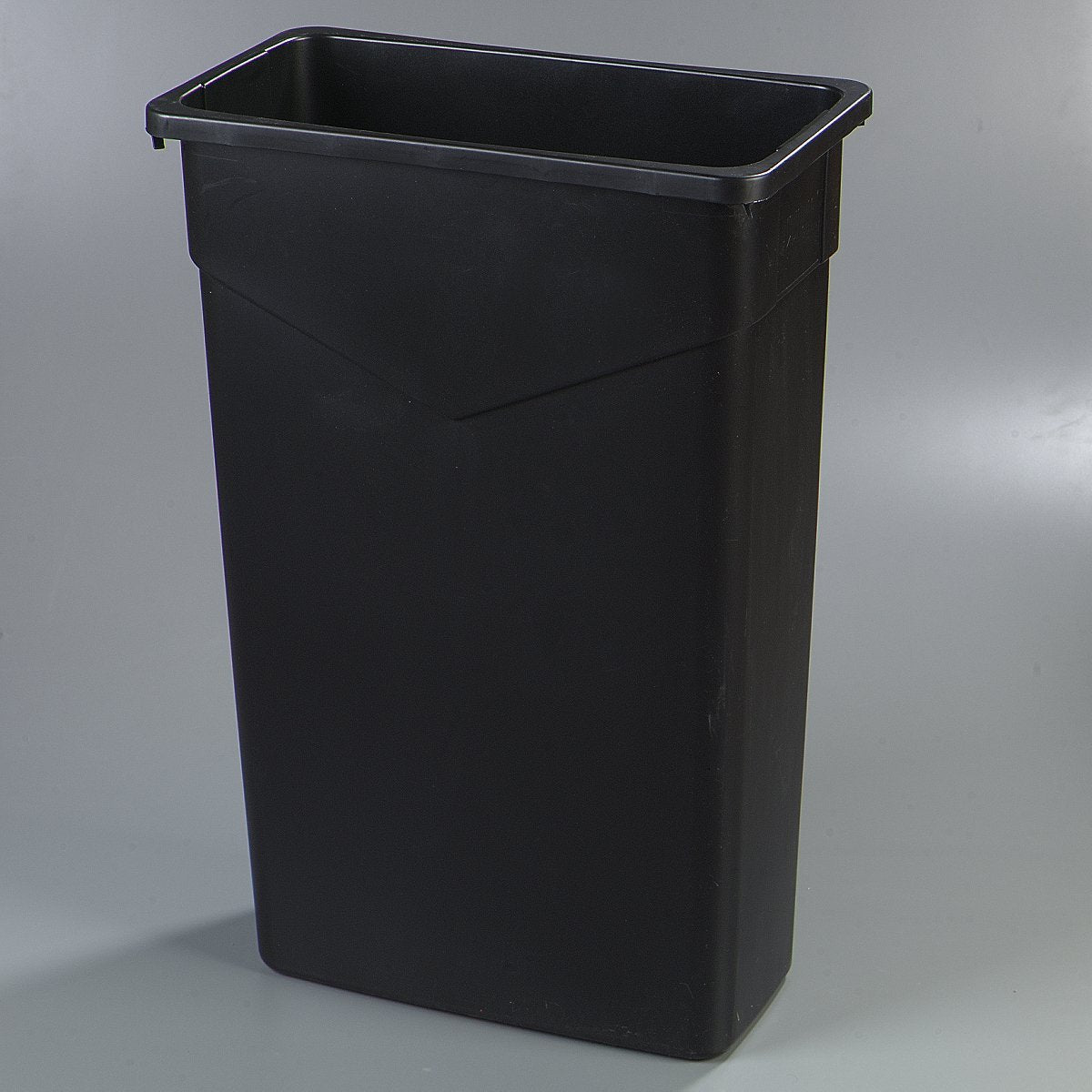 TrimLine Rectangle Waste Container Trash Can Only by Carlisle FoodService Products – 23 Gallon (Pack of 1), 23.0 gallons, Polyethylene (PE), Black, Model 34202303