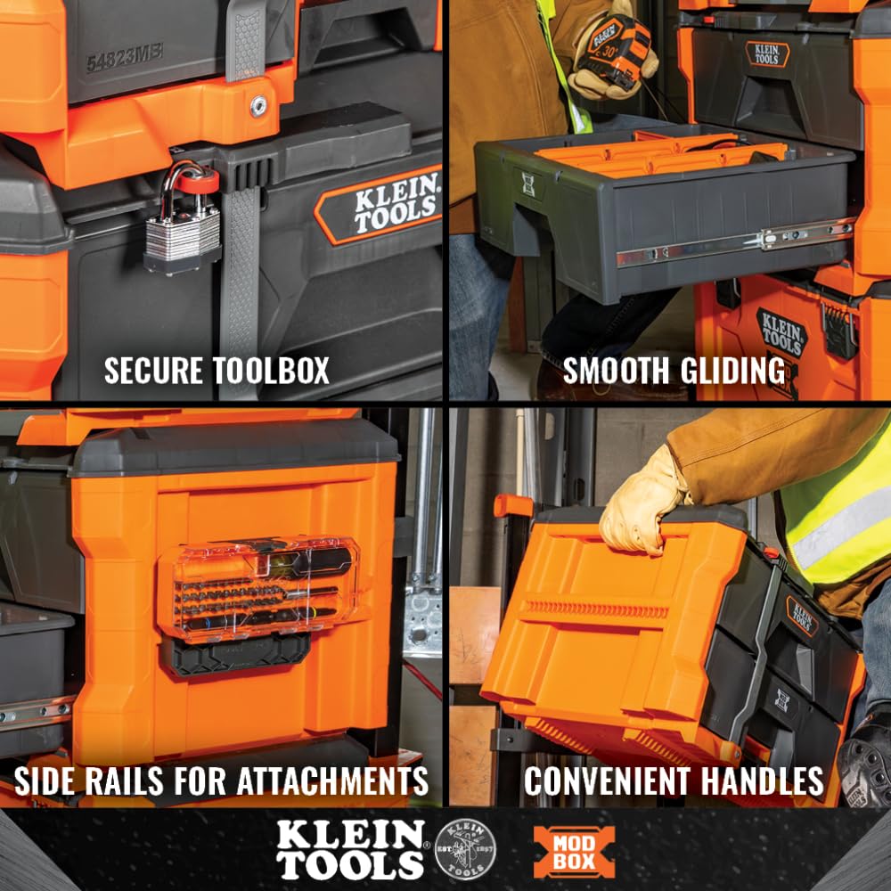 KLEIN TOOLS 2-Drawer / Orange / 50.0 pounds Tool Boxes