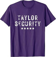 Taylor Security Team Taylor First Name Birthday Halloween T-Shirt
