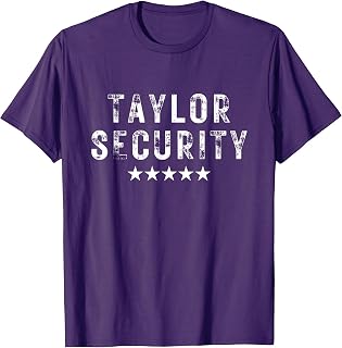 Taylor Security Team Taylor First Name Birthday Halloween T-Shirt