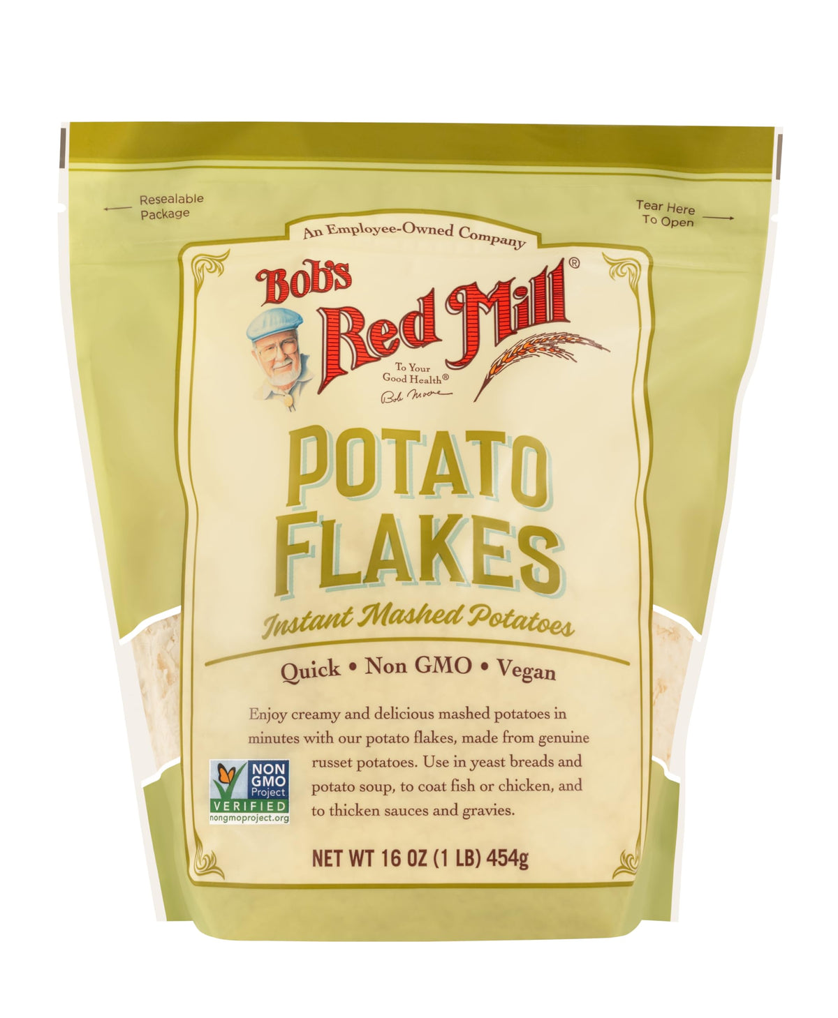 Potato Flakes by Bob's Red Mill – 16 Ounce (Pack of 4), Pack of 4, Model P101321