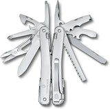 Victorinox Swiss Tool Spirit MX Clip Swiss Army Knife, 25 Functions | Swiss made multitool with large blade, pliers, and wire cutter,carry clip and one-handed opening lockable functions.