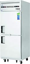 ESRFH2 29-1/4' Two Half-Door Upright Reach-in Dual Temp Refrigerator/Freezer Combo, NSF