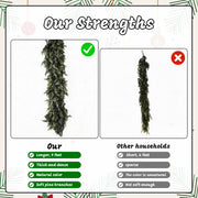 Stylisht Cedar Christmas Garland, 9FT, Green