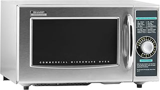 Sharp R-21LCFS Medium Duty Commercial Microwave (Dial Timer, 1000-Watts, 120-Volts) (Update of R-21LCF),Silver