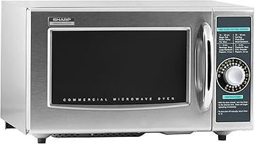 Sharp R-21LCFS Medium Duty Commercial Microwave (Dial Timer, 1000-Watts, 120-Volts) (Update of R-21LCF),Silver