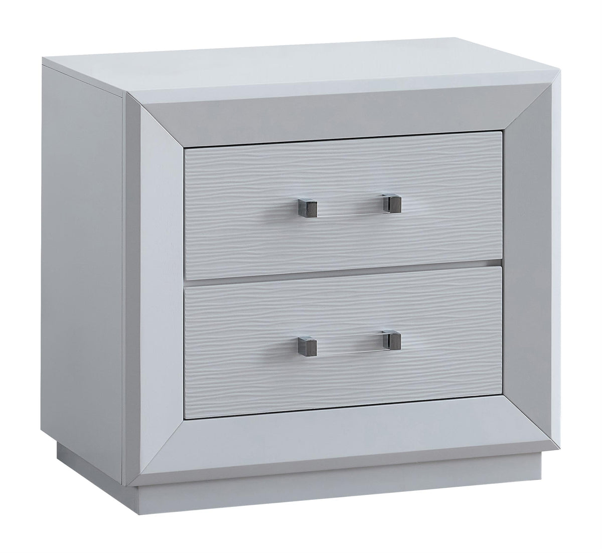 Mars NIGHTSTAND White by Glory Furniture – Wood, White, Model G001700-N