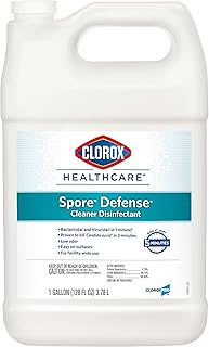 Clorox Healthcare Spore Defense Cleaner Disinfectant, Closed System Refill Bottle, 128 Fluid Ounces (Package May Vary)