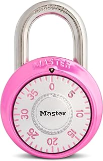 Master Lock 1530DPNK Locker Lock Combination Padlock, 1 Pack, Pink