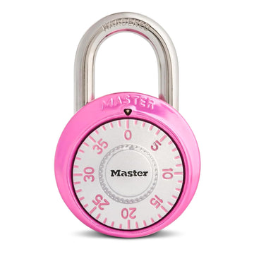 Locker Lock Combination Padlock by Master Lock – 1 Pack, Plastic, Pink, Model 1530DPNK