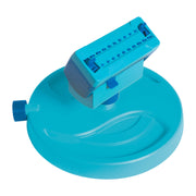 P2 20-Nozzle Mini Gear-Driven Oscillating Sprinkler on Sled Base by Aqua Joe – Rubber, BLUE, Model BDL-A0138