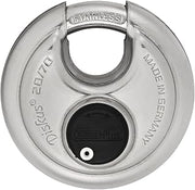 ABUS 20/70 KD Extreme High Security Stainless Steel Diskus Keyed Different Padlock, (6-Pack)