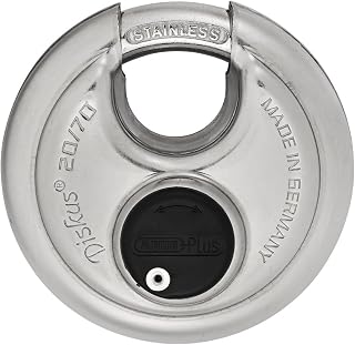ABUS 20/70 KD Extreme High Security Stainless Steel Diskus Keyed Different Padlock, (6-Pack)