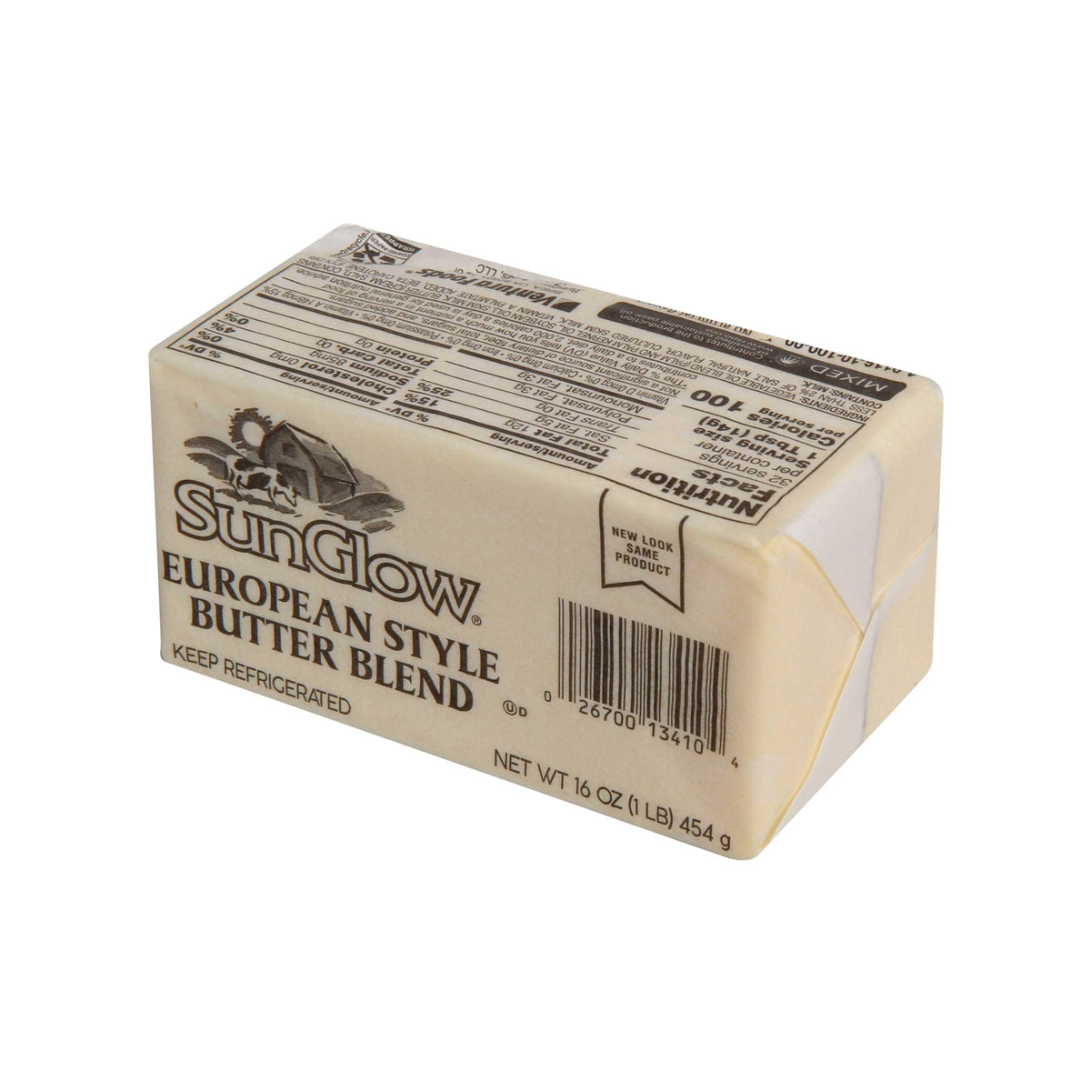 SunGlow European Style Butter Blend Margarine by Ventura Foods – 36/1 Lb, Pack of 36