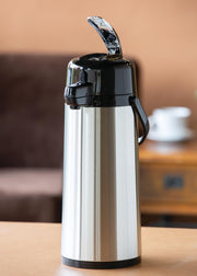 Service Ideas 74.4 Ounces / LEVER LID / Brushed Thermal Carafes