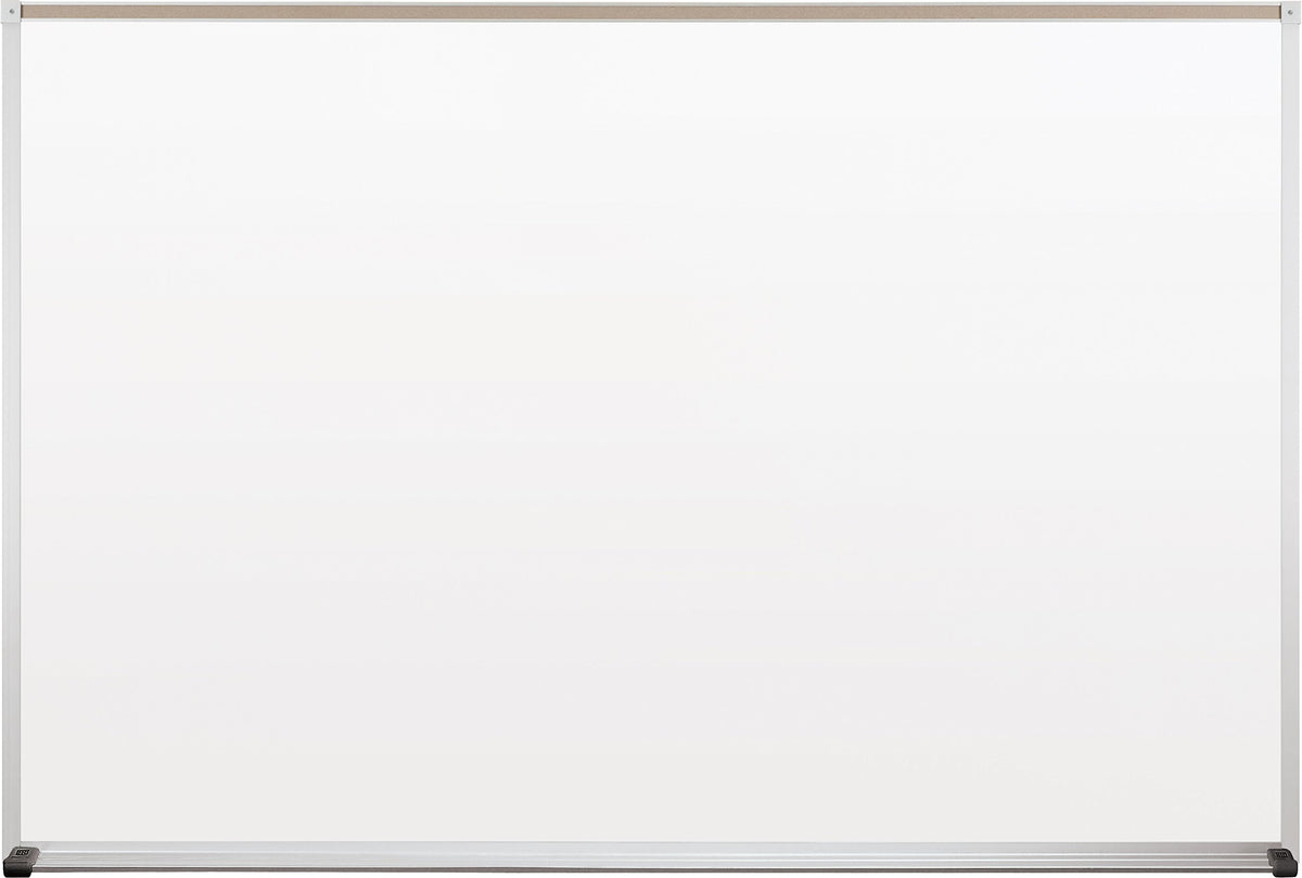 Deluxe Magne-Rite Dry Erase Whiteboard by Best-Rite – 54"W x 4.5"H, Multi, White/Silver, Model 219AG