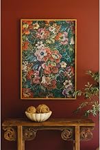 KALALOU Wood Framed Printed Paper - Floral