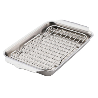 OvenBond Provisions Mini Eighth Sheet Pan & Rack Set by Hestan – Mini-Eighth – 6x9 inch, Stainless Steel, Multicolor, Model 54317