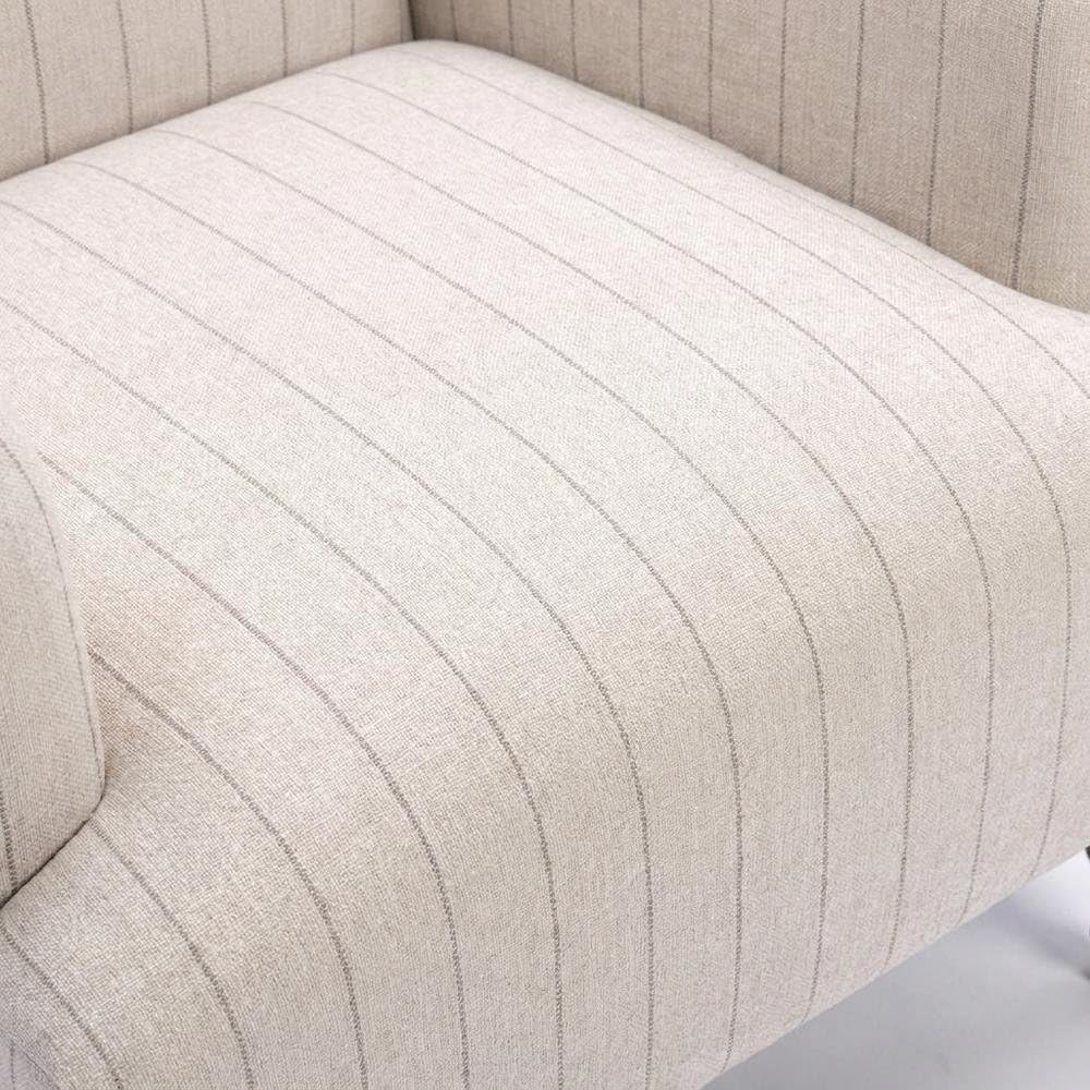 Brown Armchair with Hardwood Frame by Furnifact – 100% polyester, Hardwood and plywood frame construction, Brown