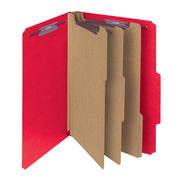 SMEAD Bright Red / 5 / Letter (Pack of 5) Colored