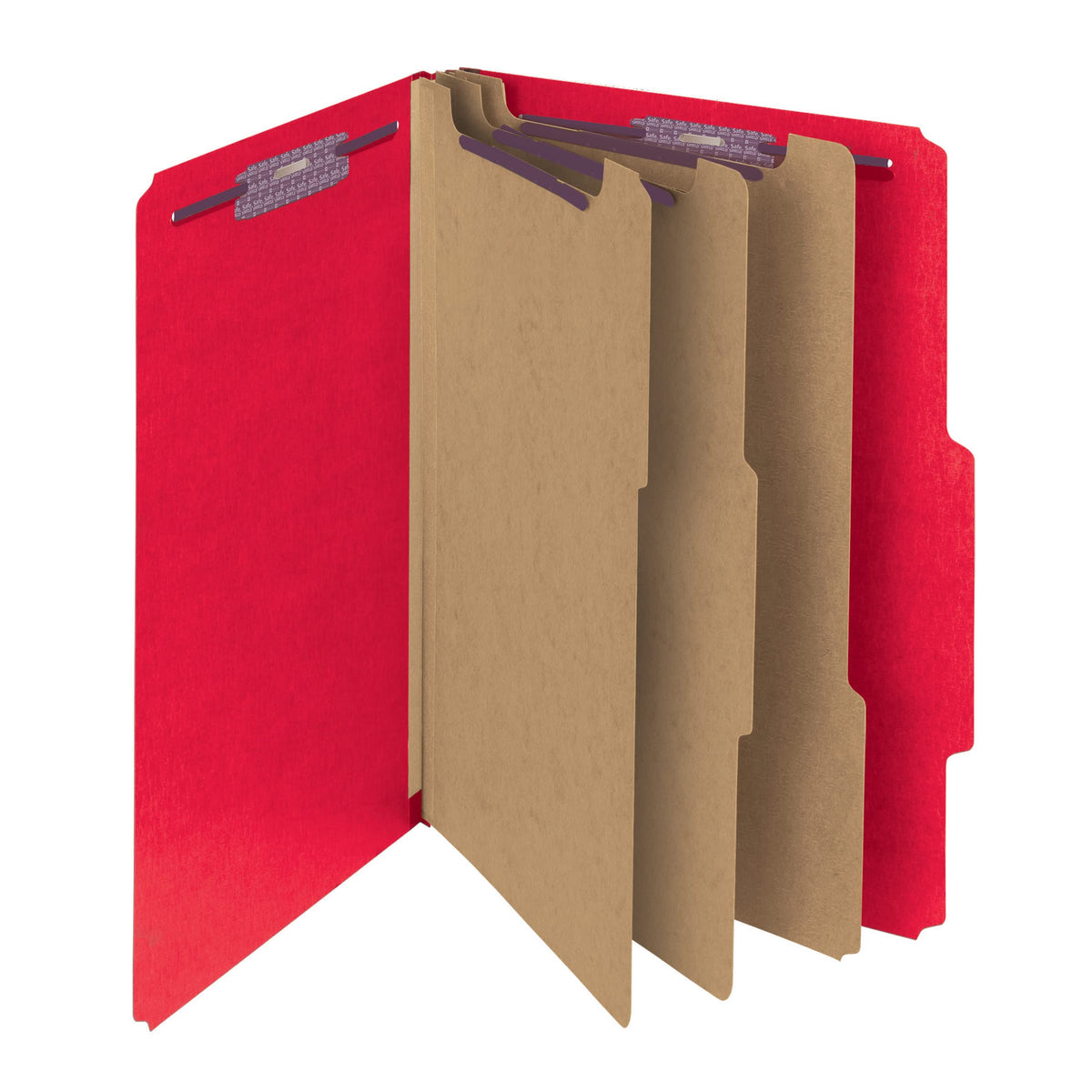 SMEAD Bright Red / 5 / Letter (Pack of 5) Colored
