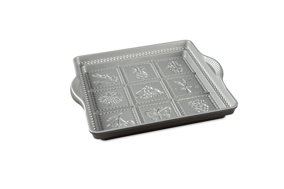 Nordic Ware Non-stick / 9x9 Inches (Pack of 3) / English Shortbread Shortbread