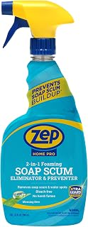 Zep Home Pro 2-in-1 Foaming Soap Scum Eliminator and Preventer, Morning Dew Scent, R54006-32 Fl Oz -Bleach-Free Formula