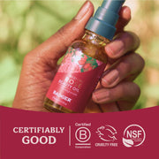 Rose Cleansing Oil & Rose Face Oil - USDA Organic Cleansing & Moisturizing in Glass Bottles by Badger – Commercial Grade