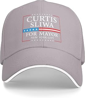Curtis Sliwa for New York City Mayor 2025 Election Hat Race Golf Hats Dad Baseball Cap Gray