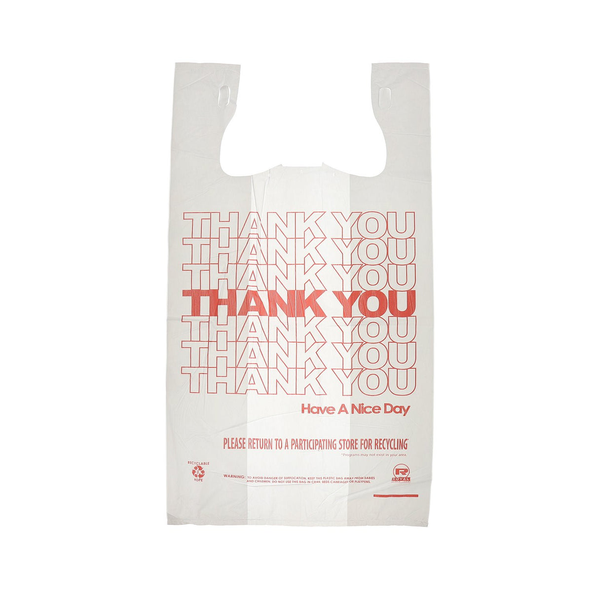 Royal Thank You Plastic Bag by AmerCareRoyal – One Size, Paper, Multi, Pack of 1000, Model RPTYB6-C